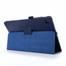 For Samsung Galaxy Tab A7 10.4 (2020) T500 Litchi Texture Horizontal Flip Solid Color Leather Case with Holder(Dark Blue)