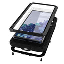 For Samsung Galaxy S20 FE LOVE MEI Metal Shockproof Waterproof Dustproof Protective Case with Glass(Army Green)
