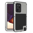 For Samsung Galaxy Note 20 Ultra LOVE MEI Metal Shockproof Waterproof Dustproof Protective Case without Glass(Silver)