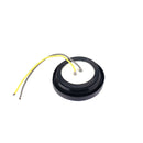 4 PCS Truck Trailer Red & Amber LED 2 inch Round Side Marker Clearance Tail Light Kits with Heat Shrink Tube
