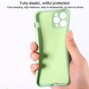 Solid Color Liquid Silicone Shockproof Full Coverage Protective Case with Ring Holder For iPhone 12 Pro Max(Camellia Red)
