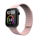 Magnetic Loop Watch Band For Apple Watch Series 7 45mm / 6 & SE & 5 & 4 44mm / 3 & 2 & 1 42mm(Pink)