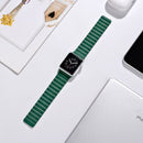 Magnetic Loop Watch Band For Apple Watch Series 7 45mm / 6 & SE & 5 & 4 44mm / 3 & 2 & 1 42mm(Green)