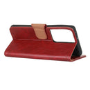 For Samsung Galaxy S30 Ultra / S21 Ultra Nappa Texture Horizontal Flip Leather Case with Holder & Card Slots & Wallet(Red)