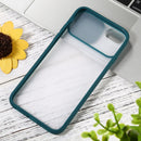 Sliding Camera Cover Design TPU Protective Case For iPhone 6(Dark Green)