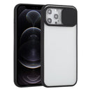 Sliding Camera Cover Design TPU Protective Case For iPhone 12 Pro(Black)