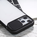 Sliding Camera Cover Design TPU Protective Case For iPhone 12 Pro(Black)
