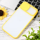 Sliding Camera Cover Design TPU Protective Case For iPhone 12 Pro Max(Yellow)