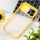 Sliding Camera Cover Design TPU Protective Case For iPhone 12 Pro Max(Yellow)
