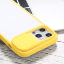 Sliding Camera Cover Design TPU Protective Case For iPhone 12 Pro Max(Yellow)
