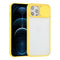 Sliding Camera Cover Design TPU Protective Case For iPhone 12 Pro Max(Yellow)