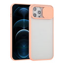 Sliding Camera Cover Design TPU Protective Case For iPhone 12 Pro Max(Pink)