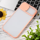 Sliding Camera Cover Design TPU Protective Case For iPhone 12 Pro Max(Pink)