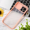Sliding Camera Cover Design TPU Protective Case For iPhone 12 Pro Max(Pink)