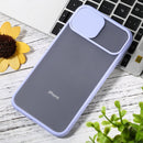 Sliding Camera Cover Design TPU Protective Case For iPhone XR(Purple)