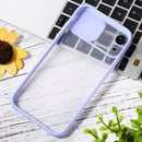Sliding Camera Cover Design TPU Protective Case For iPhone XR(Purple)