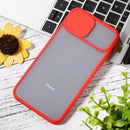 Sliding Camera Cover Design TPU Protective Case For iPhone XR(Red)