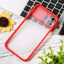 Sliding Camera Cover Design TPU Protective Case For iPhone XR(Red)