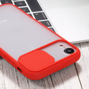 Sliding Camera Cover Design TPU Protective Case For iPhone XR(Red)