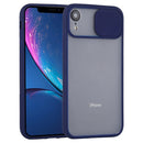 Sliding Camera Cover Design TPU Protective Case For iPhone XR(Sapphire Blue)