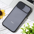 Sliding Camera Cover Design TPU Protective Case For iPhone XR(Black)