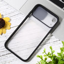 Sliding Camera Cover Design TPU Protective Case For iPhone XR(Black)