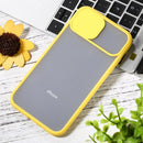 Sliding Camera Cover Design TPU Protective Case For iPhone XR(Yellow)