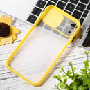 Sliding Camera Cover Design TPU Protective Case For iPhone XR(Yellow)