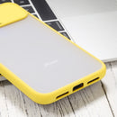 Sliding Camera Cover Design TPU Protective Case For iPhone XR(Yellow)