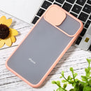 Sliding Camera Cover Design TPU Protective Case For iPhone XR(Pink)