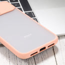 Sliding Camera Cover Design TPU Protective Case For iPhone XR(Pink)