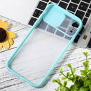 Sliding Camera Cover Design TPU Protective Case For iPhone XR(Sky Blue)