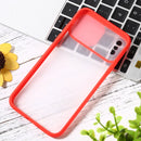 Sliding Camera Cover Design TPU Protective Case For iPhone XS Max(Red)