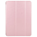 TPU Three-fold Horizontal Flip Smart Leather Case with Sleep / Wake-up Function & Holder For iPad Air 2022 / 2020 10.9(Rose Gold)