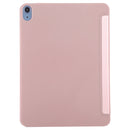 TPU Three-fold Horizontal Flip Smart Leather Case with Sleep / Wake-up Function & Holder For iPad Air 2022 / 2020 10.9(Rose Gold)