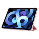TPU Three-fold Horizontal Flip Smart Leather Case with Sleep / Wake-up Function & Holder For iPad Air 2022 / 2020 10.9(Rose Gold)