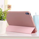 TPU Three-fold Horizontal Flip Smart Leather Case with Sleep / Wake-up Function & Holder For iPad Air 2022 / 2020 10.9(Rose Gold)