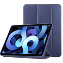 TPU Three-fold Horizontal Flip Smart Leather Case with Sleep / Wake-up Function & Holder For iPad Air 2022 / 2020 10.9(Navy Blue)