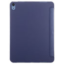 TPU Three-fold Horizontal Flip Smart Leather Case with Sleep / Wake-up Function & Holder For iPad Air 2022 / 2020 10.9(Navy Blue)