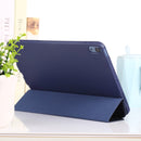 TPU Three-fold Horizontal Flip Smart Leather Case with Sleep / Wake-up Function & Holder For iPad Air 2022 / 2020 10.9(Navy Blue)