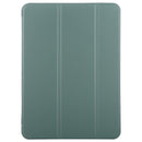 TPU Three-fold Horizontal Flip Smart Leather Case with Sleep / Wake-up Function & Holder For iPad Air 2022 / 2020 10.9(Dark Green)