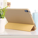 TPU Three-fold Horizontal Flip Smart Leather Case with Sleep / Wake-up Function & Holder For iPad Air 2022 / 2020 10.9(Champagne Gold)