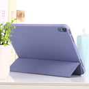 TPU Three-fold Horizontal Flip Smart Leather Case with Sleep / Wake-up Function & Holder For iPad Air 2022 / 2020 10.9(Purple)