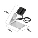 For Fitbit Inspire 2 Aluminum Alloy Charger Holder with Chip Protection, Support Fast Charging(Silver)