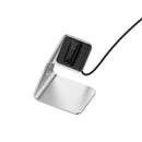 For Fitbit Inspire 2 Aluminum Alloy Charger Holder with Chip Protection, Support Fast Charging(Silver)