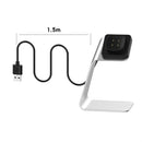 For Fitbit Versa 3 / Fitbit Sence Aluminum Alloy Charger Holder with Chip Protection, Support Fast Charging(Grey)