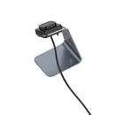 For Fitbit Versa 3 / Fitbit Sence Aluminum Alloy Charger Holder with Chip Protection, Support Fast Charging(Grey)