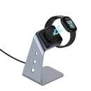 For Fitbit Versa 3 / Fitbit Sence Aluminum Alloy Charger Holder with Chip Protection, Support Fast Charging(Grey)