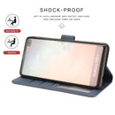 For Samsung Galaxy S10 Fantasy Classic Skin-feel Calfskin Texture Magnetic Buckle Horizontal Flip PU Leather Case with Holder & Card Slot & Wallet(Blue)