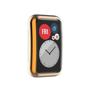 For Huawei Watch Fit Full Coverage TPU Protective Case Cover(Rose Gold)